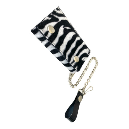 WF-LEO   FUZZY LEOPARD WALLET