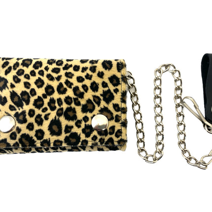 WF-LEO   FUZZY LEOPARD WALLET