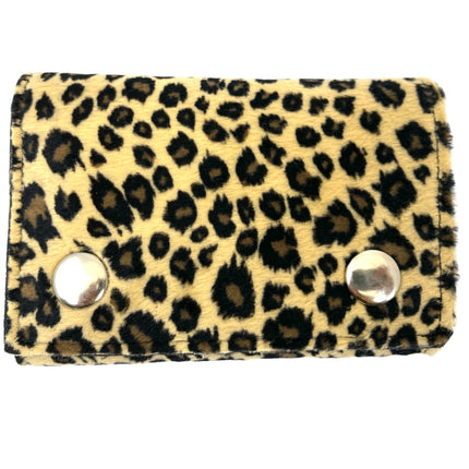 WF-LEO   FUZZY LEOPARD WALLET