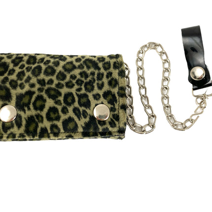 WF-LEO   FUZZY LEOPARD WALLET