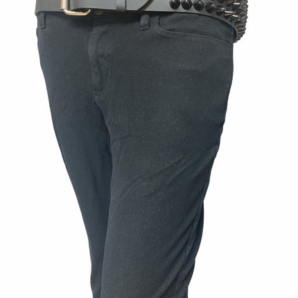 BT153-BS  BLACK UK77 CONEHEAD STUD BELT