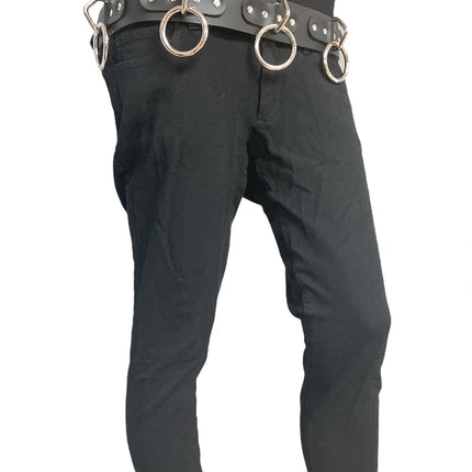 BT114  1 3/4" WIDE LARGE BONDAGE 1 1/2" RING BELT