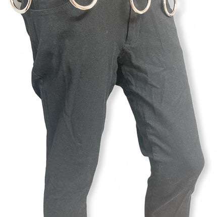 BT114  1 3/4" WIDE LARGE BONDAGE 1 1/2" RING BELT