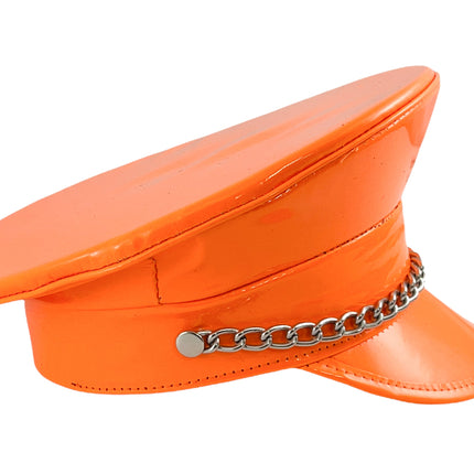 HT255 CHAIN NEON AND PASTEL COLOR CAPTAIN HAT