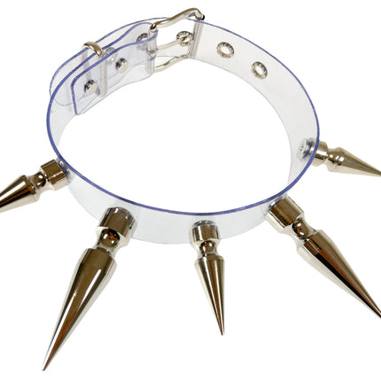 FCK362VN-BS PVC VINYL BLACK 3" SPIKE CHOKER