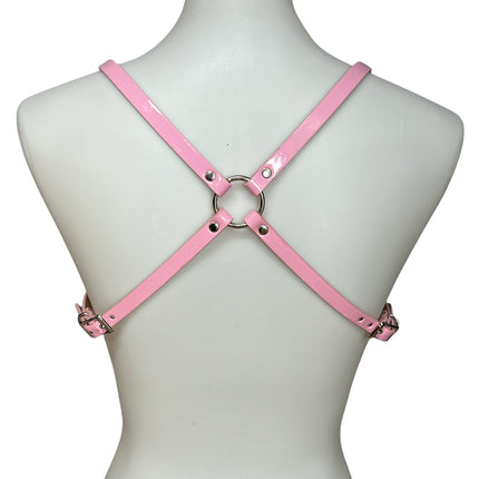 XH219 PATENT/NEON  CROSS HARNESS 1/2" WIDE
