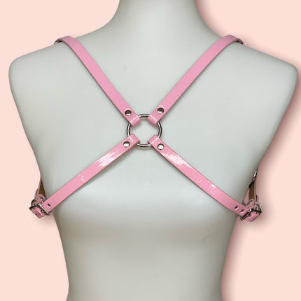 XH219 PATENT/NEON  CROSS HARNESS 1/2" WIDE