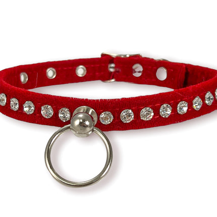 FCK382 VELVET RHINESTONE BONDAGE