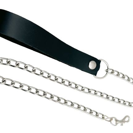 LEASH102-S SMALL 2" HOOK & 6" LEATHER HANDLE