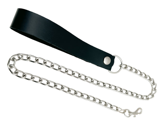 LEASH102-S SMALL 2" HOOK & 6" LEATHER HANDLE