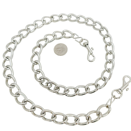 LEASH-HV-S 4MM HEAVY CHAIN BOTH SIDE SMALL 2" HOOK