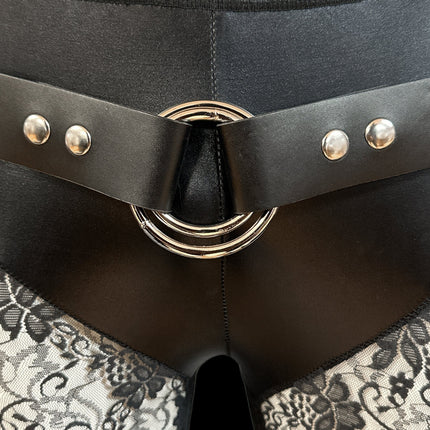 BT612-BS  DOUBLE RING BUCKLE WAIST BELT