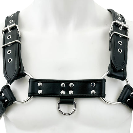 FH155D-KKY  VEGAN NEON STRIPE BULLDOG HARNESS
