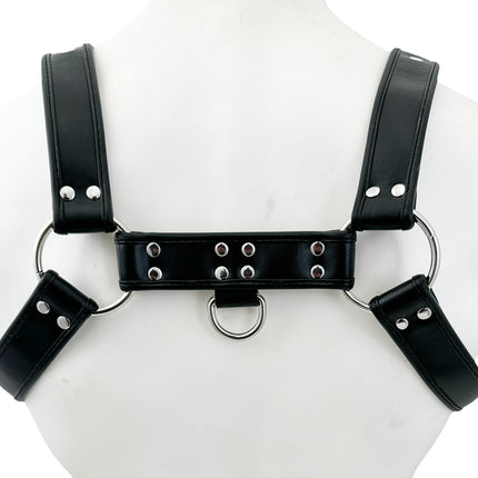 FH155D-KKY  VEGAN NEON STRIPE BULLDOG HARNESS