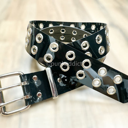 BT145VN-BLK PVC VNYL BLACK GROMMET BELT