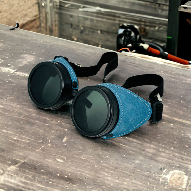 G505DN-DENIM GENUINE LEATHER GOGGLES