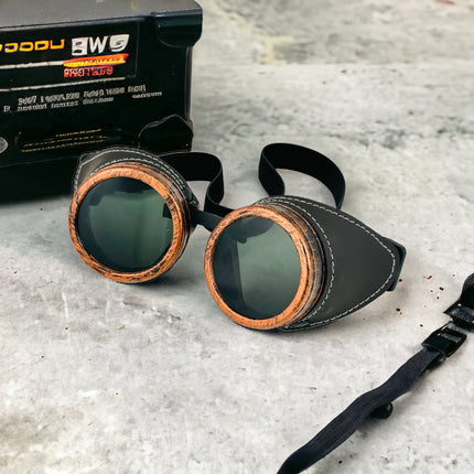 G505LATIGO BROWN GENUINE LEATHER GOGGLES