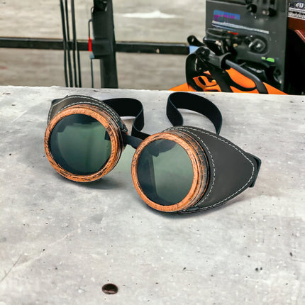G505LATIGO BROWN GENUINE LEATHER GOGGLES