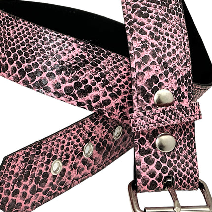 BT100-175SNK-PINK SNAKE PLAIN 1 3/4"BELT