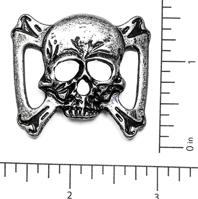 SKULLHEAD-10PK 1 1/2" X 1 1/2" METAL SKULL HEAD