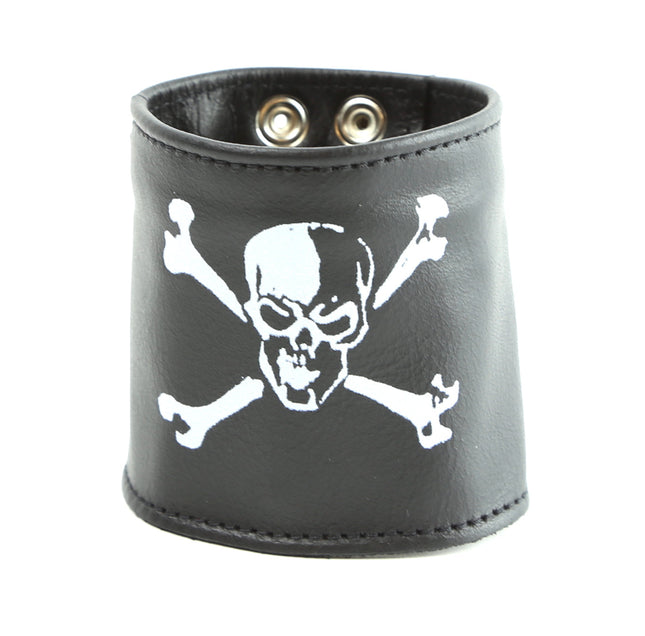 WBL-SC CROSS SKULL, MONEY KEEPER BRACELET, 3" WIDE