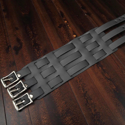 WBN-PLN LEATHER CLASSIC  WATCHBAND STYLE BUCKLE BRACELET