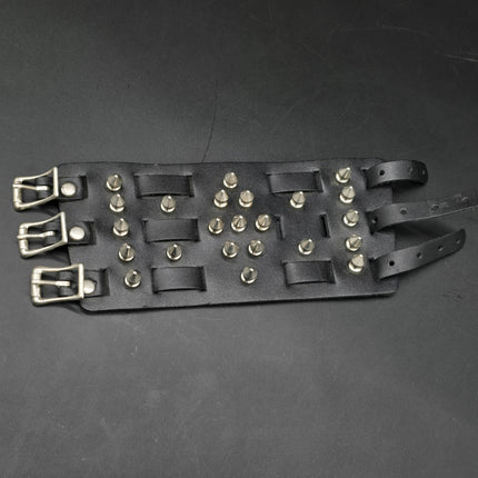 WBT-SPIKE-S    23PCS 1/2" SPIKE 4" WIDE WATCH BAND STYLE BRACELET CUFF (Copy)
