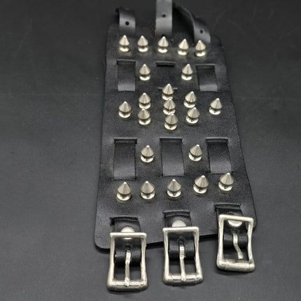 WBT-SPIKE-S    23PCS 1/2" SPIKE 4" WIDE WATCH BAND STYLE BRACELET CUFF (Copy)