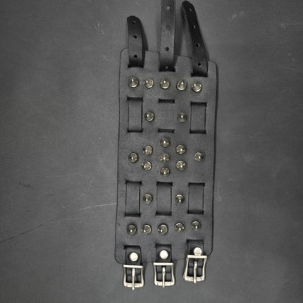 WBT-SPIKE-S    23PCS 1/2" SPIKE 4" WIDE WATCH BAND STYLE BRACELET CUFF (Copy)