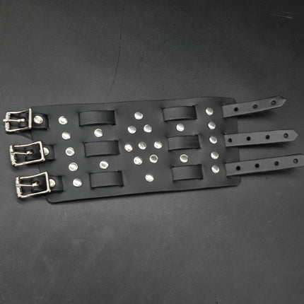 WBT-SPIKE    4" WIDE WATCH BAND STYLE BRACELET CUFF