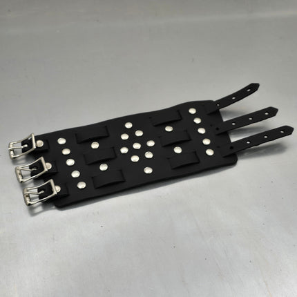 WBT-SPIKE    4" WIDE WATCH BAND STYLE BRACELET CUFF