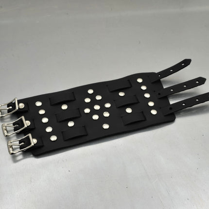 WBT-SPIKE    4" WIDE WATCH BAND STYLE BRACELET CUFF