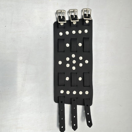 WBT-SPIKE    4" WIDE WATCH BAND STYLE BRACELET CUFF