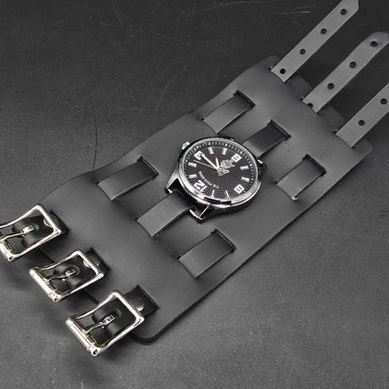 WBT-PLN   4" WIDE WATCH BAND STYLE BRACELET CUFF