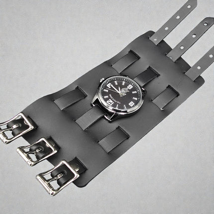 WBT-PLN   4" WIDE WATCH BAND STYLE BRACELET CUFF