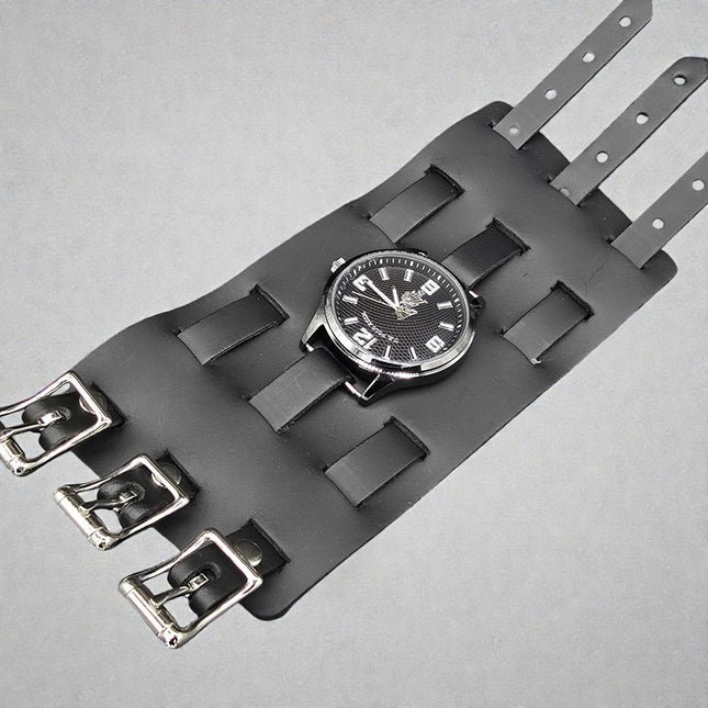 WBT-PLN   4" WIDE WATCH BAND STYLE BRACELET CUFF