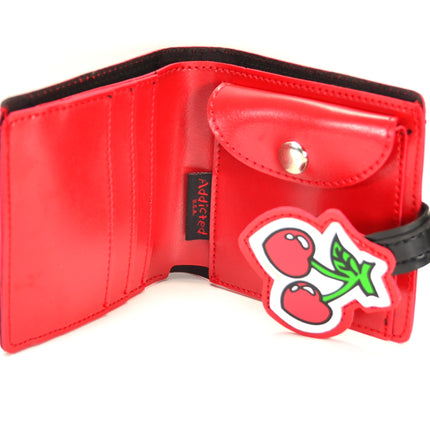 WCH401-CHERRY CHERRY WALLET BI-FOLD WALLET CARD SLOT ID SLOT