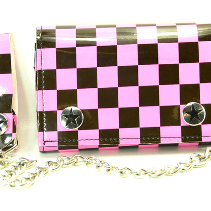 WCK102 VINYL CHECKERED WALLET