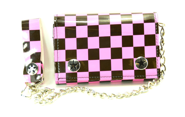 WCK102 VINYL CHECKERED WALLET