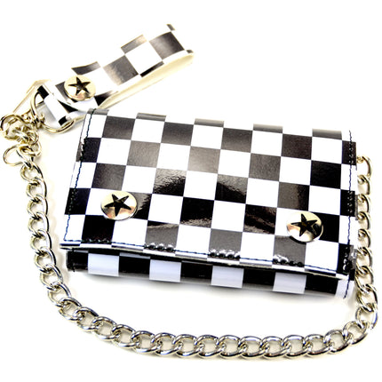 WCK102 VINYL CHECKERED WALLET