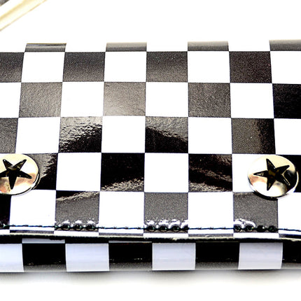 WCK102 VINYL CHECKERED WALLET