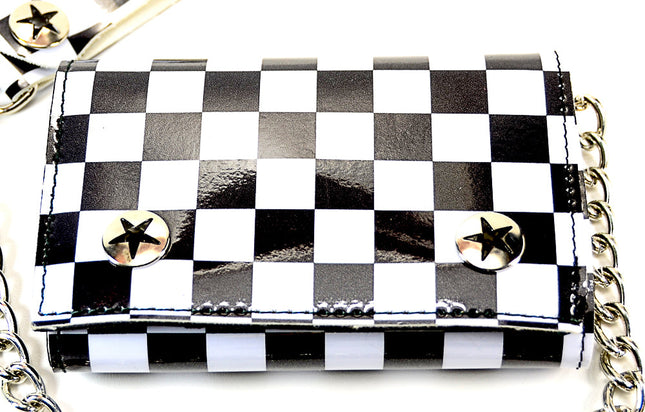WCK102 VINYL CHECKERED WALLET