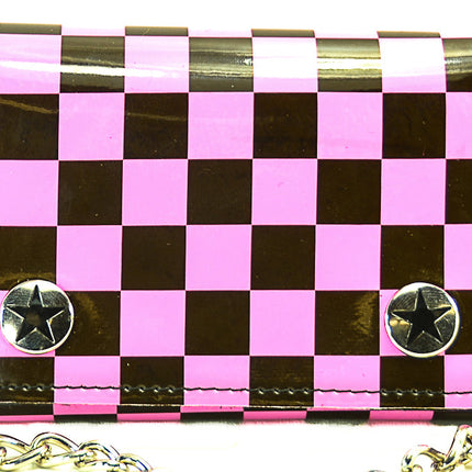 WCK102 VINYL CHECKERED WALLET