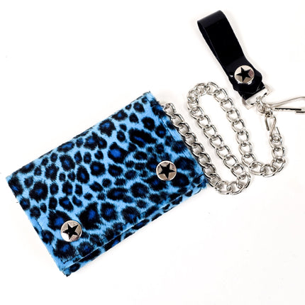 WF-LEO   FUZZY LEOPARD WALLET