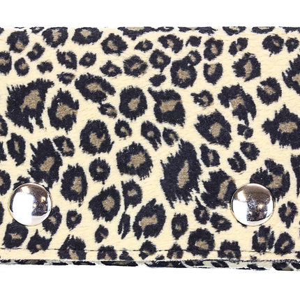 WF-LEO   FUZZY LEOPARD WALLET