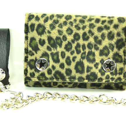 WF-LEO   FUZZY LEOPARD WALLET