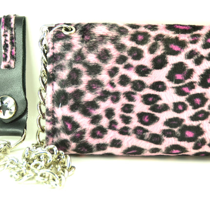 WF-LEO   FUZZY LEOPARD WALLET