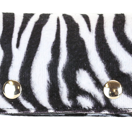 WF-LEO   FUZZY LEOPARD WALLET