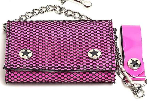 WFN101PINK  FISHNET WALLET