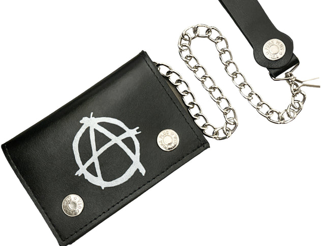 WP-ANA-BLK/WT  GENUINE LEATHER
